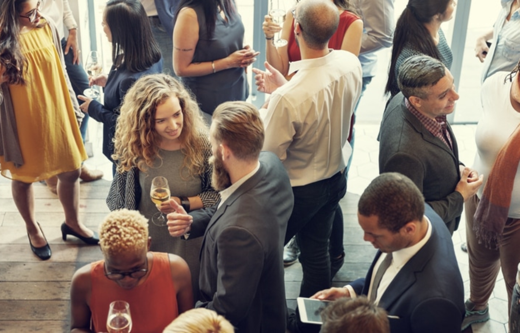 Business People Meeting at event